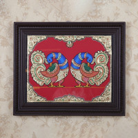 Tanjore paintng Peacock